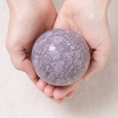 Lepidolite Sphere with Tripod - AAA Premium Quality