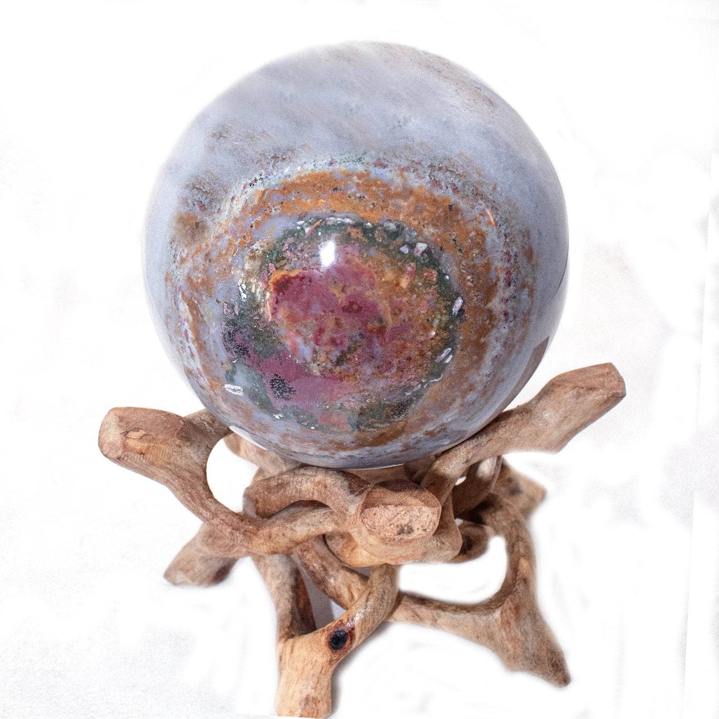 Natural Ocean Jasper Sphere - AAA Premium Quality