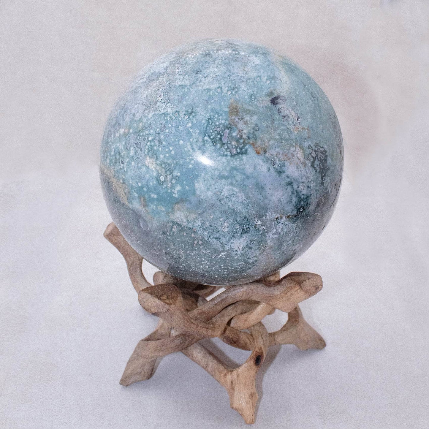Natural Ocean Jasper Sphere - AAA Premium Quality