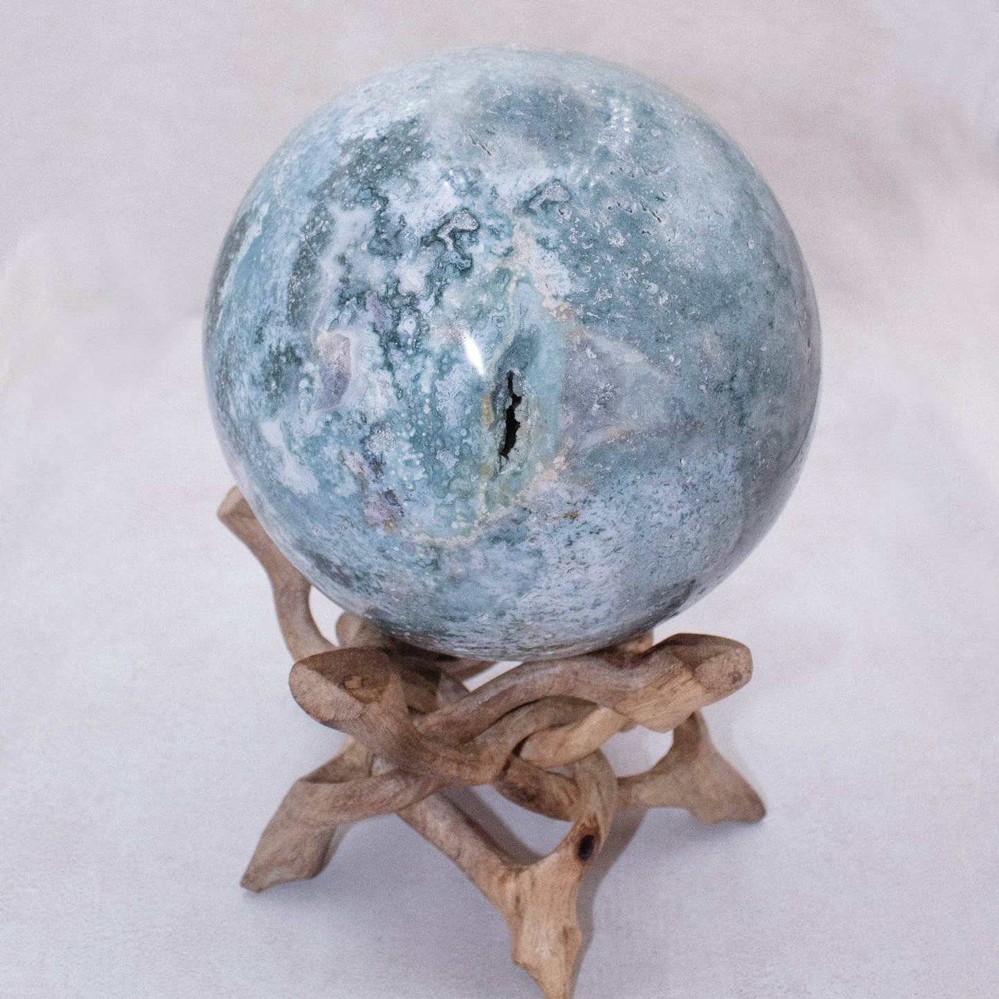 Natural Ocean Jasper Sphere - AAA Premium Quality