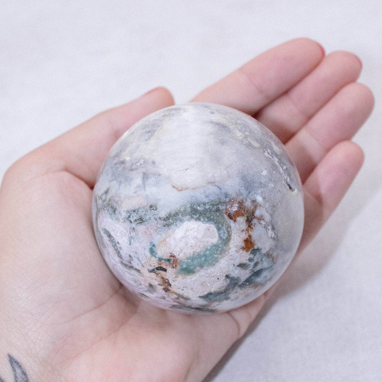 Natural Ocean Jasper Sphere - AAA Premium Quality