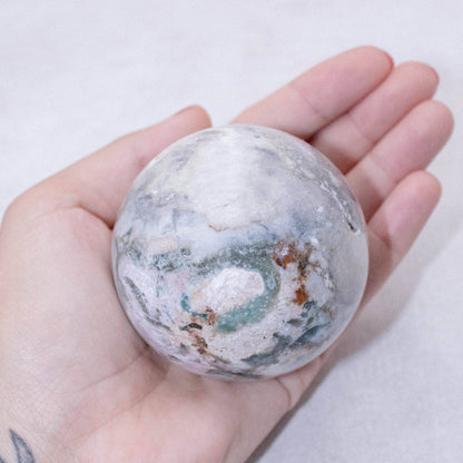 Natural Ocean Jasper Sphere - AAA Premium Quality
