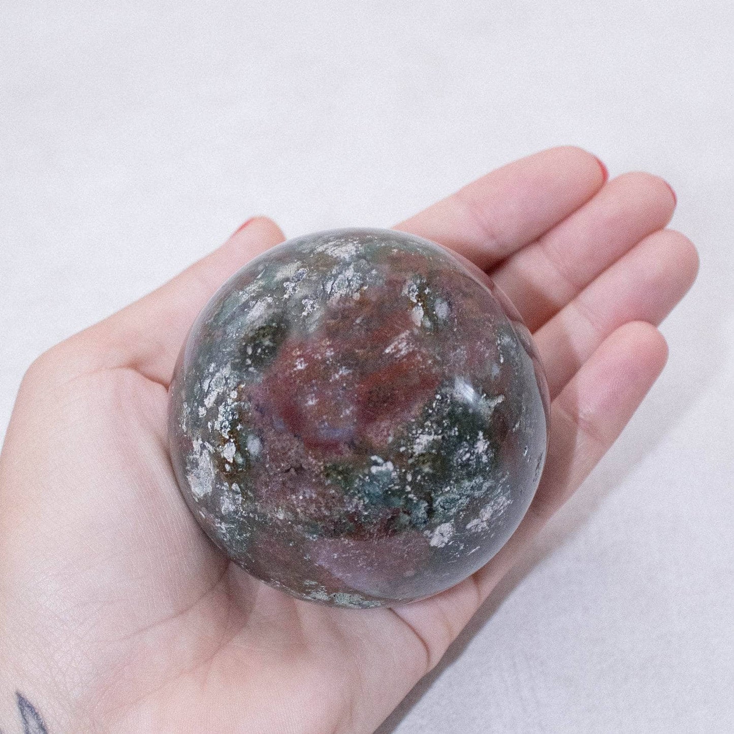 Natural Ocean Jasper Sphere - AAA Premium Quality