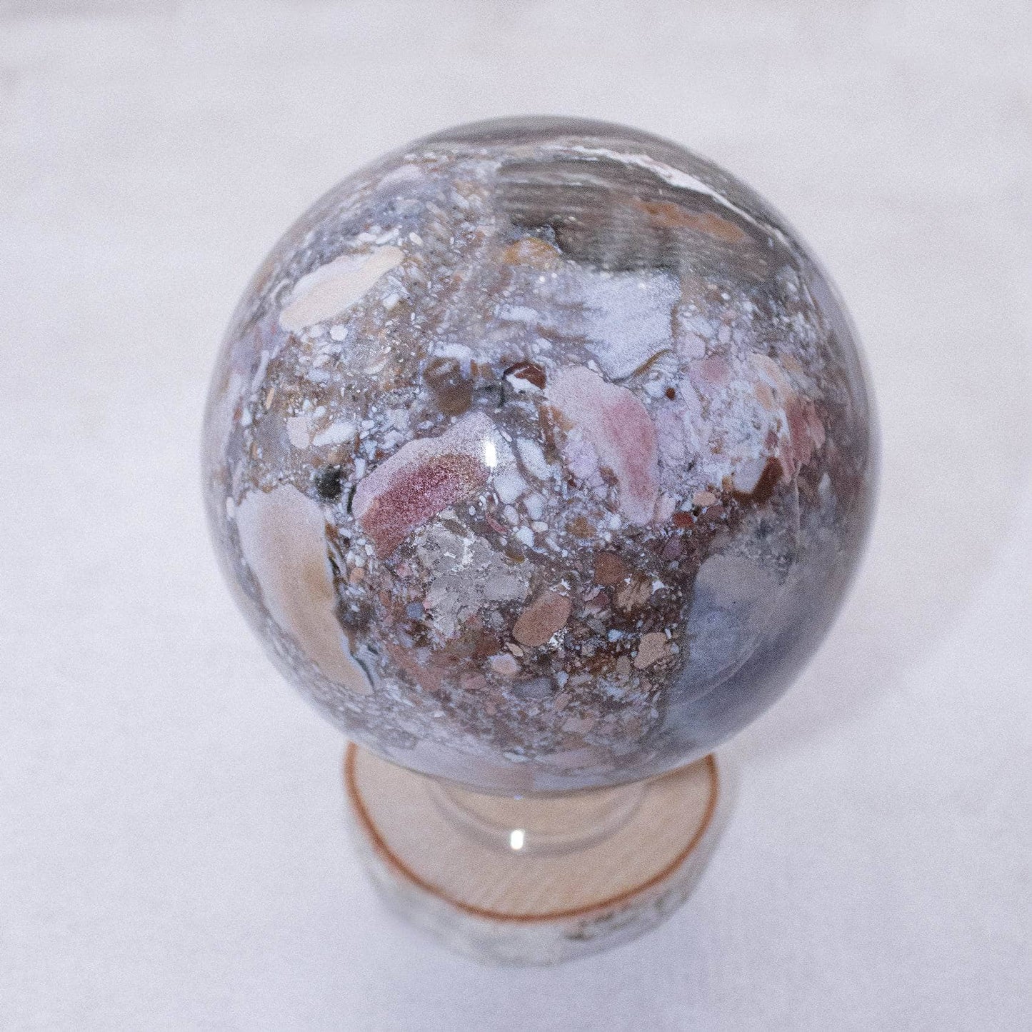 Natural Ocean Jasper Sphere - AAA Premium Quality