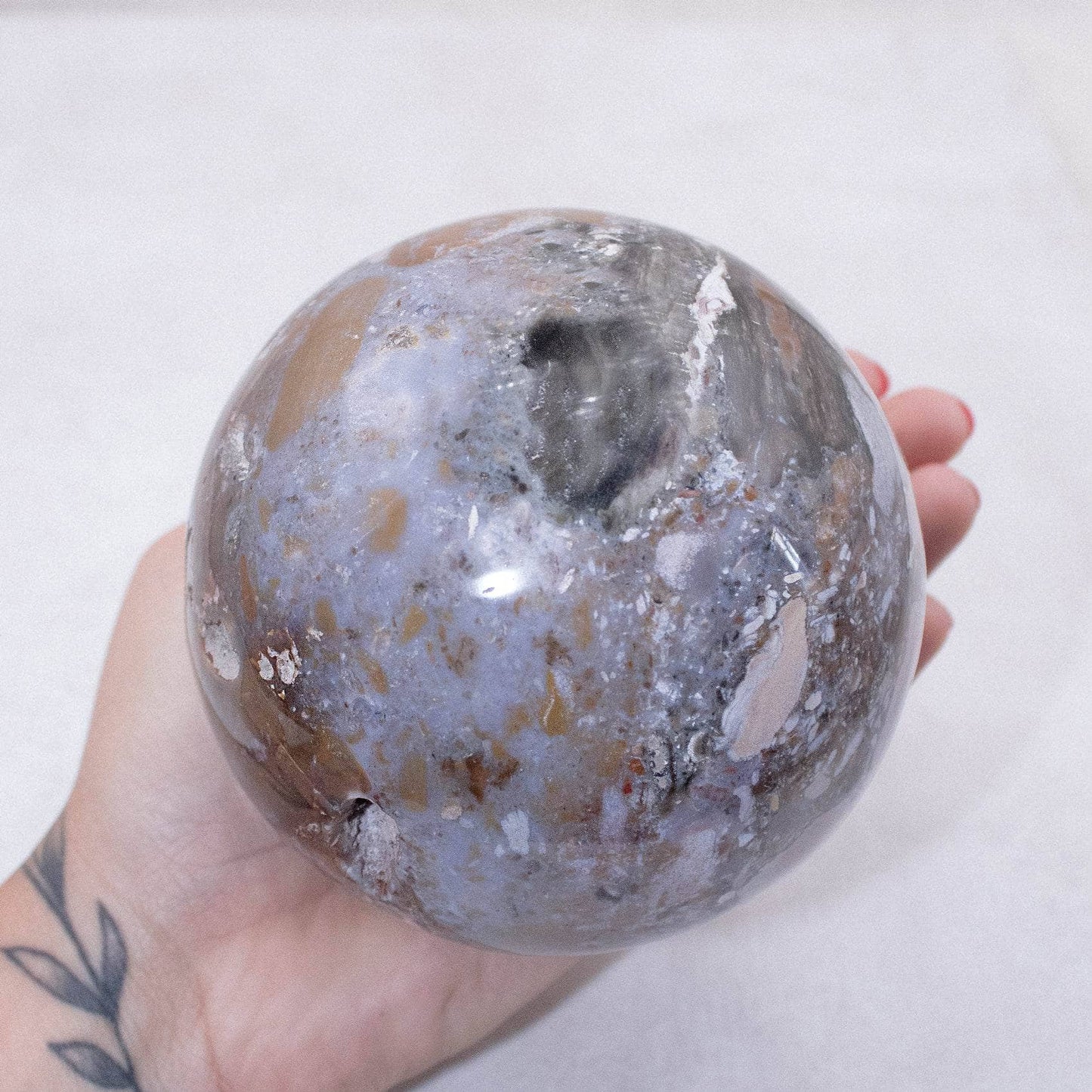 Natural Ocean Jasper Sphere - AAA Premium Quality