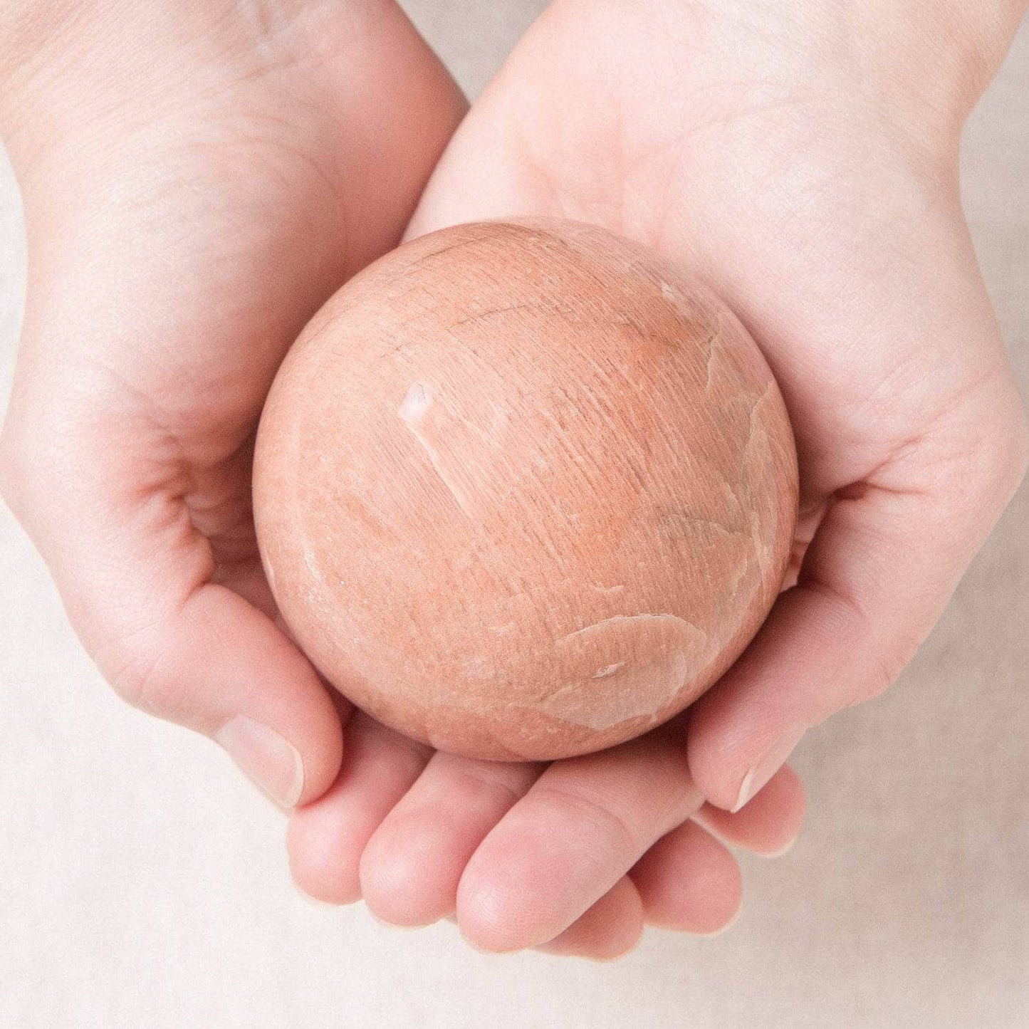 Peach Moonstone Spheres - AAA Premium Quality