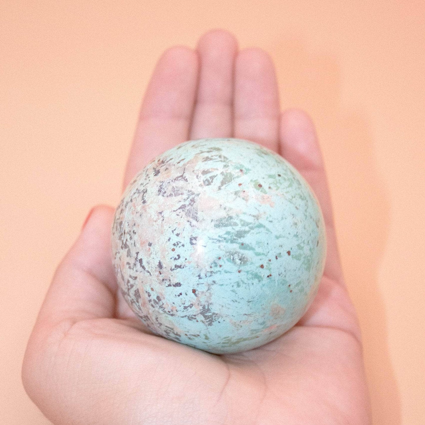 Natural Peruvian Turquoise Sphere - AAA Premium Quality