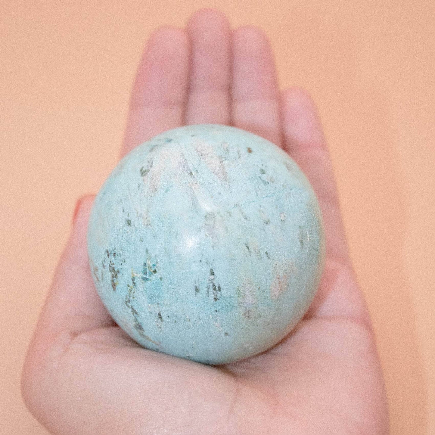 Natural Peruvian Turquoise Sphere - AAA Premium Quality