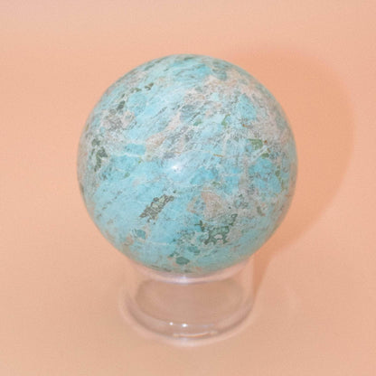 Natural Peruvian Turquoise Sphere - AAA Premium Quality