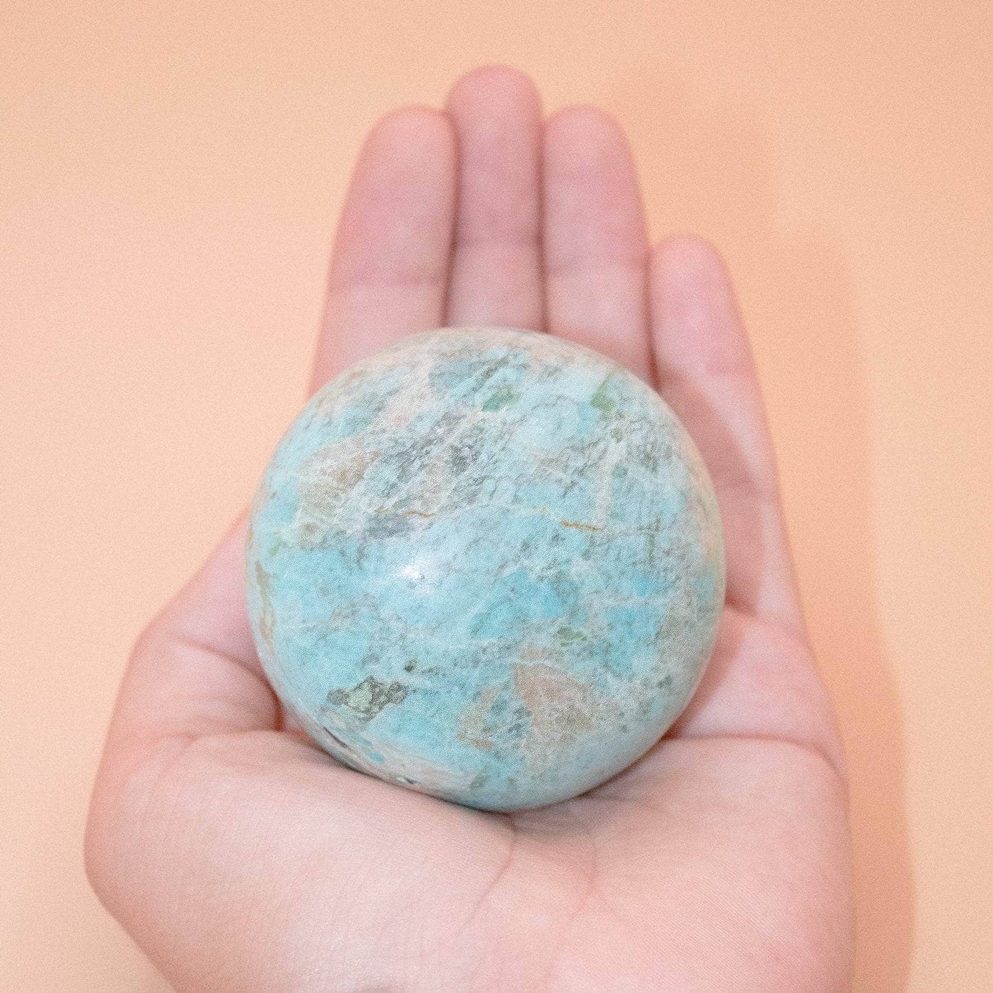 Natural Peruvian Turquoise Sphere - AAA Premium Quality