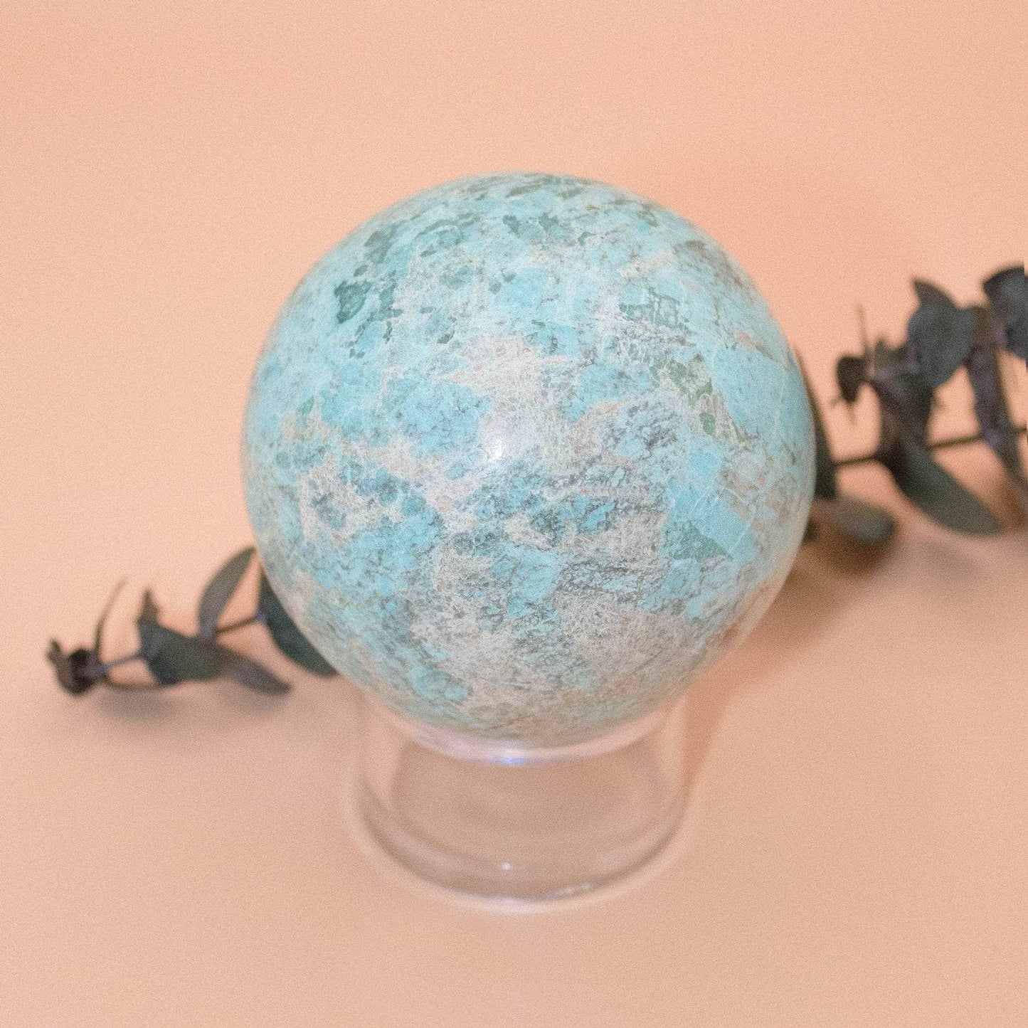 Natural Peruvian Turquoise Sphere - AAA Premium Quality
