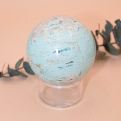 Natural Peruvian Turquoise Sphere - AAA Premium Quality