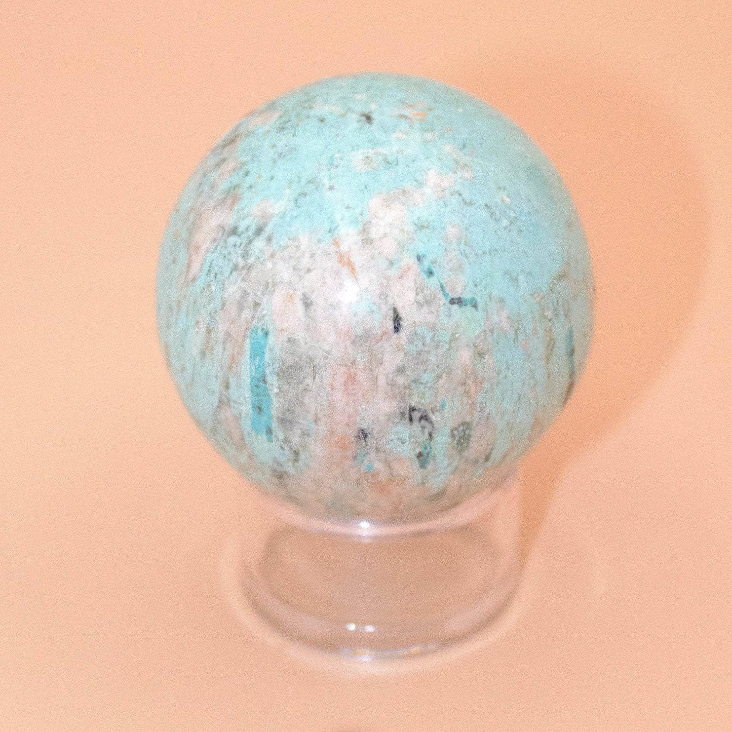 Natural Peruvian Turquoise Sphere - AAA Premium Quality