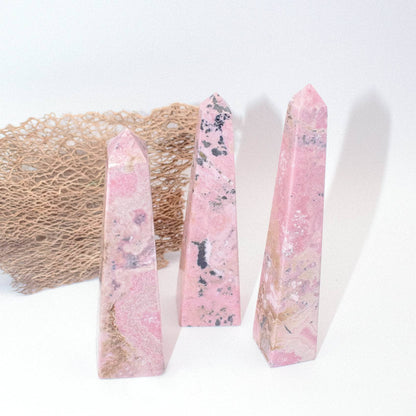 Rhodonite Tower - AAA Premium Quality