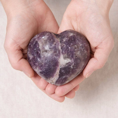 Lepidolite Hearts - AAA Premium Quality