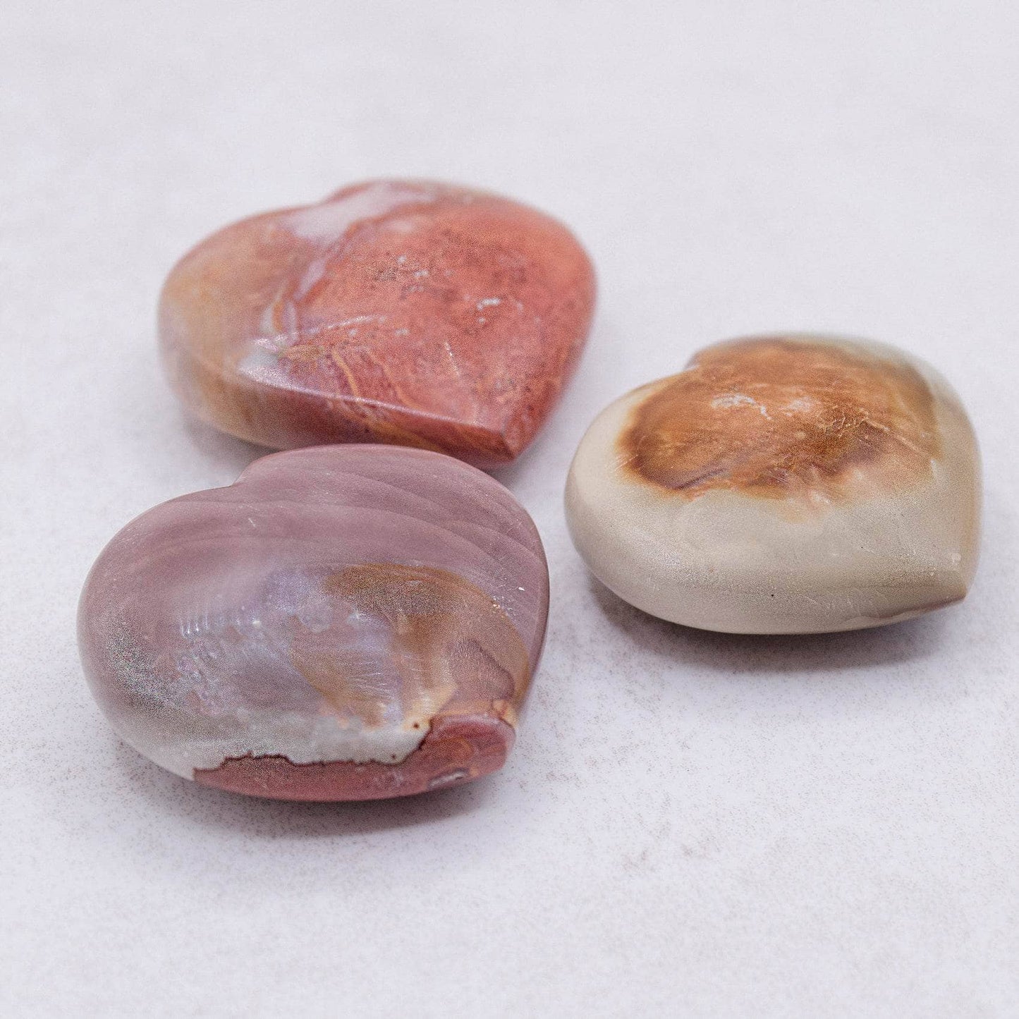 Polychrome Jasper Hearts-AAA Premium Quality
