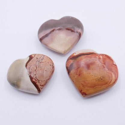 Polychrome Jasper Hearts-AAA Premium Quality