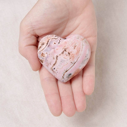 Peruvian Rhodonite Hearts - AAA Premium Quality