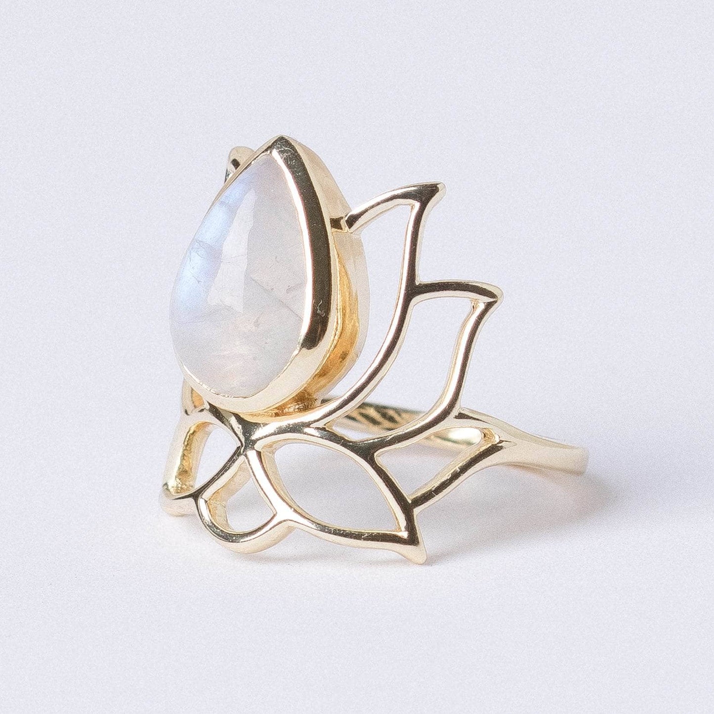 Lotus Gemstone Ring