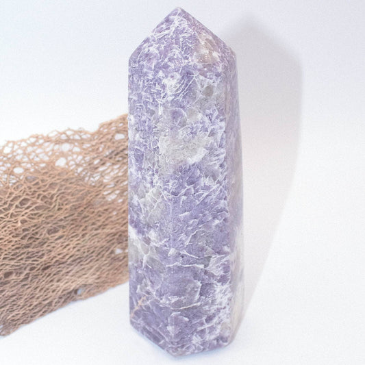 Lepidolite Obelisk - AAA Premium Quality