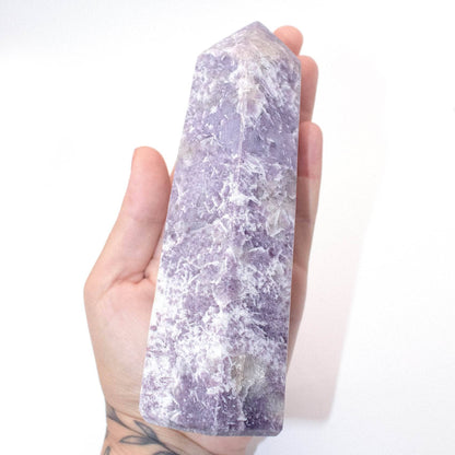 Lepidolite Obelisk - AAA Premium Quality