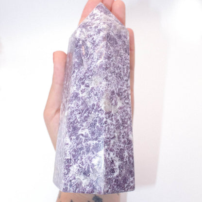 Lepidolite Obelisk - AAA Premium Quality
