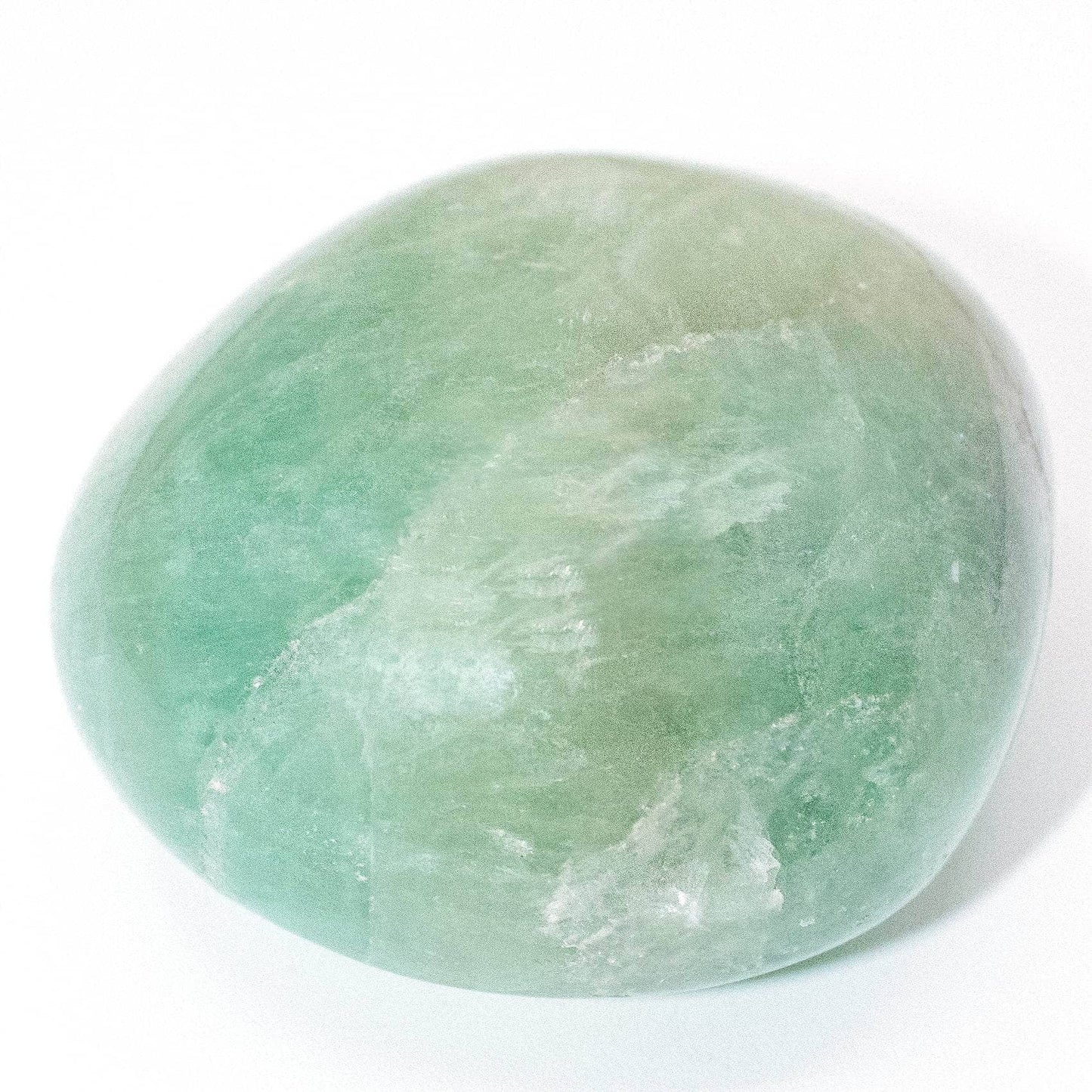 Green Fluorite Palm Stones - AAA Premium Quality