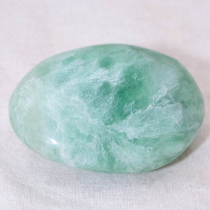 Green Fluorite Palm Stones - AAA Premium Quality