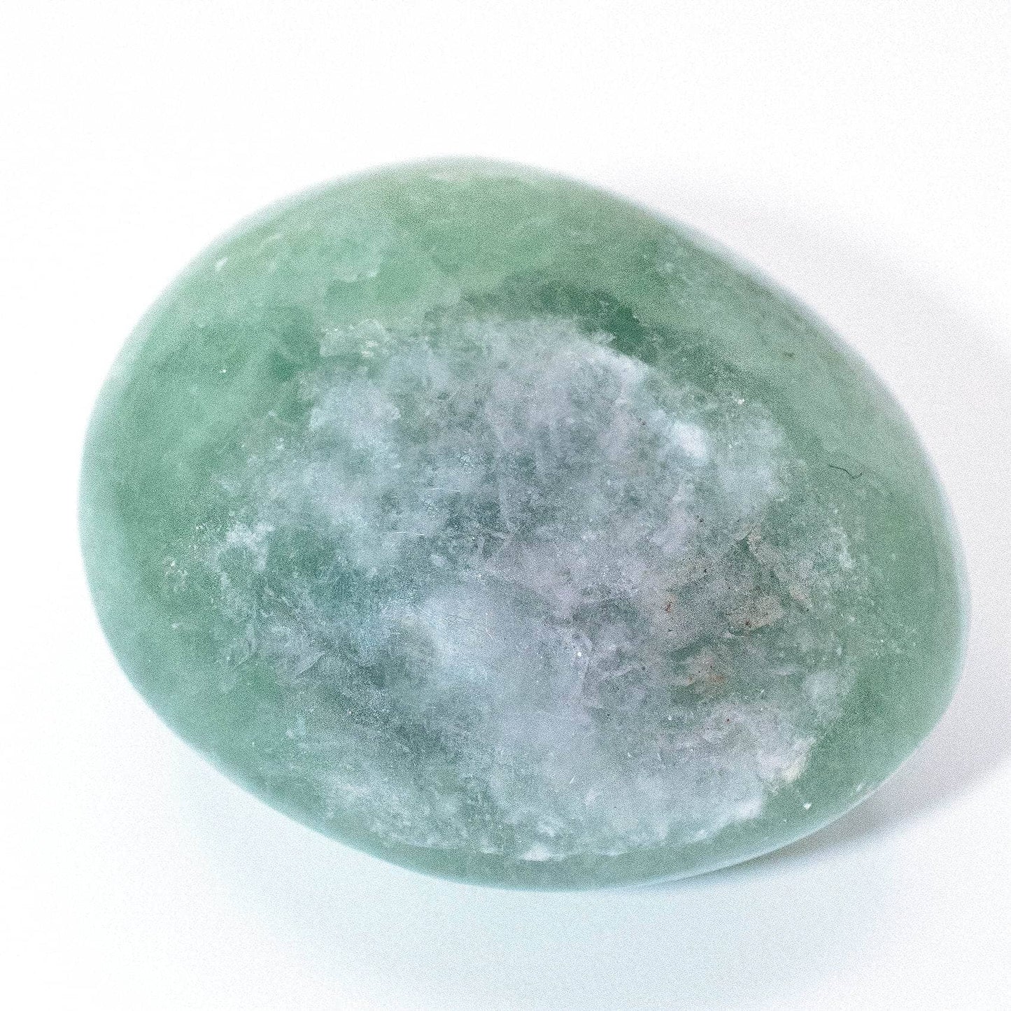 Green Fluorite Palm Stones - AAA Premium Quality