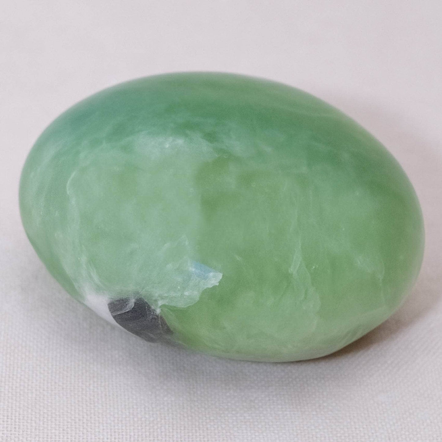 Green Fluorite Palm Stones - AAA Premium Quality