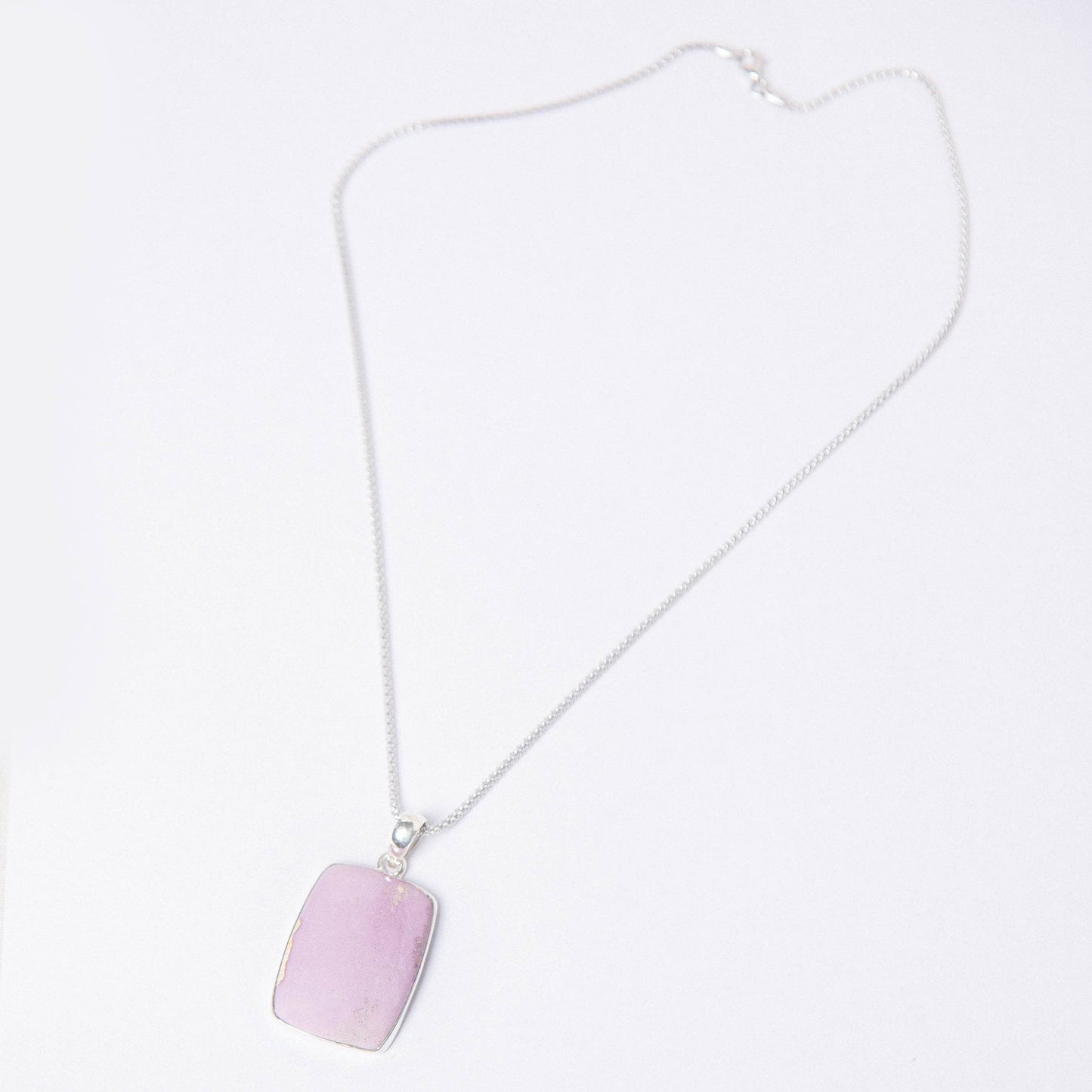 Rare Phosphosiderite Rectangle Pendant Necklace