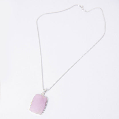 Rare Phosphosiderite Rectangle Pendant Necklace