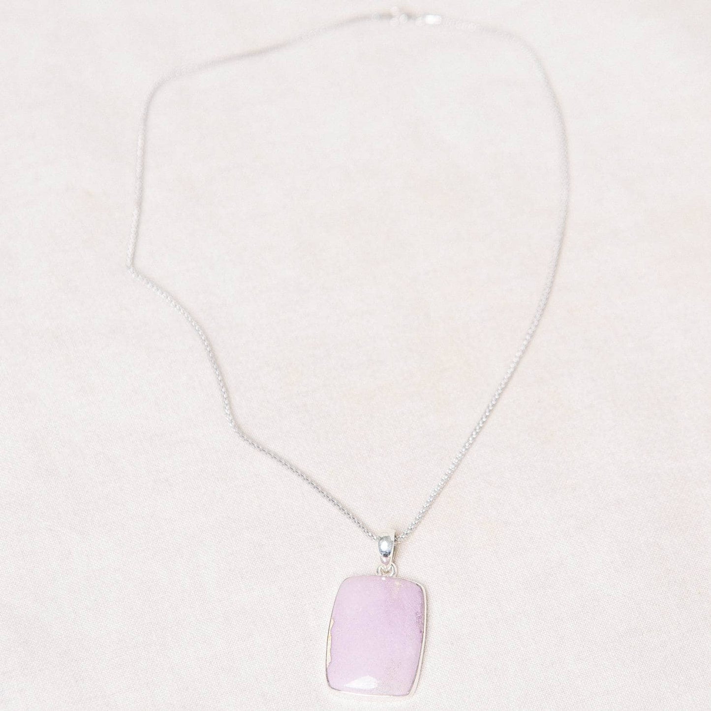 Rare Phosphosiderite Rectangle Pendant Necklace