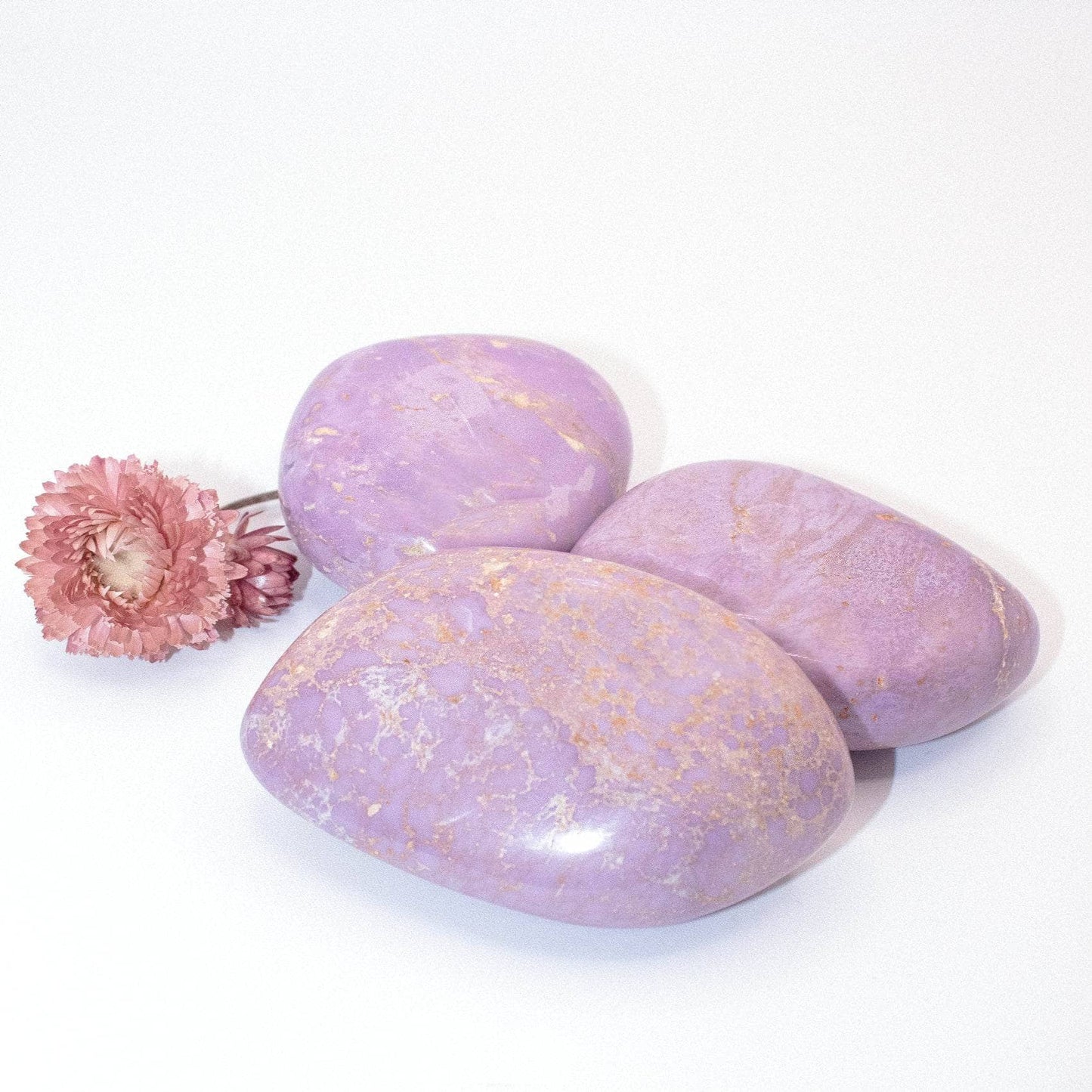 Rare Phosphosiderite Palm Stones - AAA Premium Quality