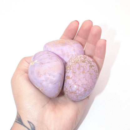 Rare Phosphosiderite Palm Stones - AAA Premium Quality