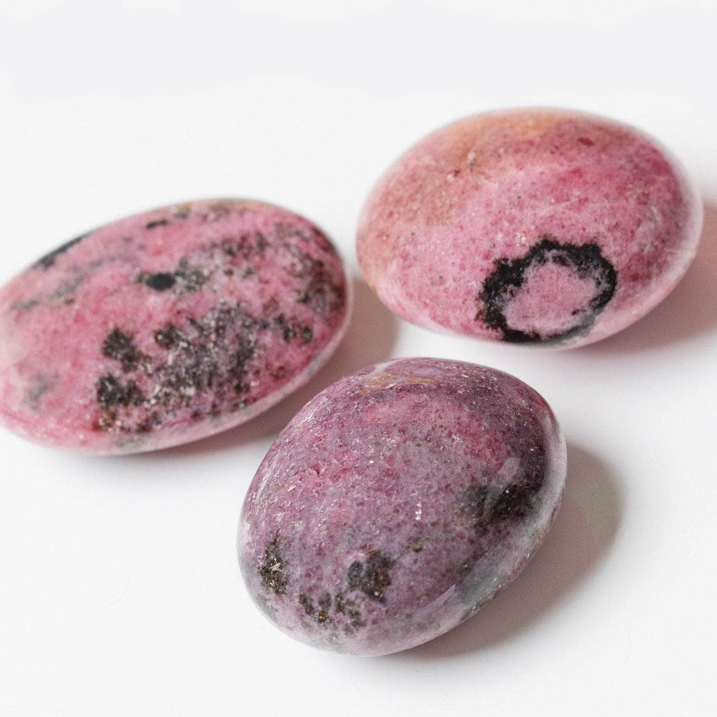 Rhodonite Palm Stones - AAA Premium Quality