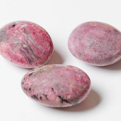 Rhodonite Palm Stones - AAA Premium Quality