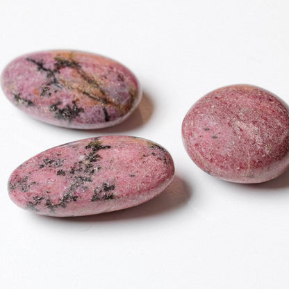 Rhodonite Palm Stones - AAA Premium Quality