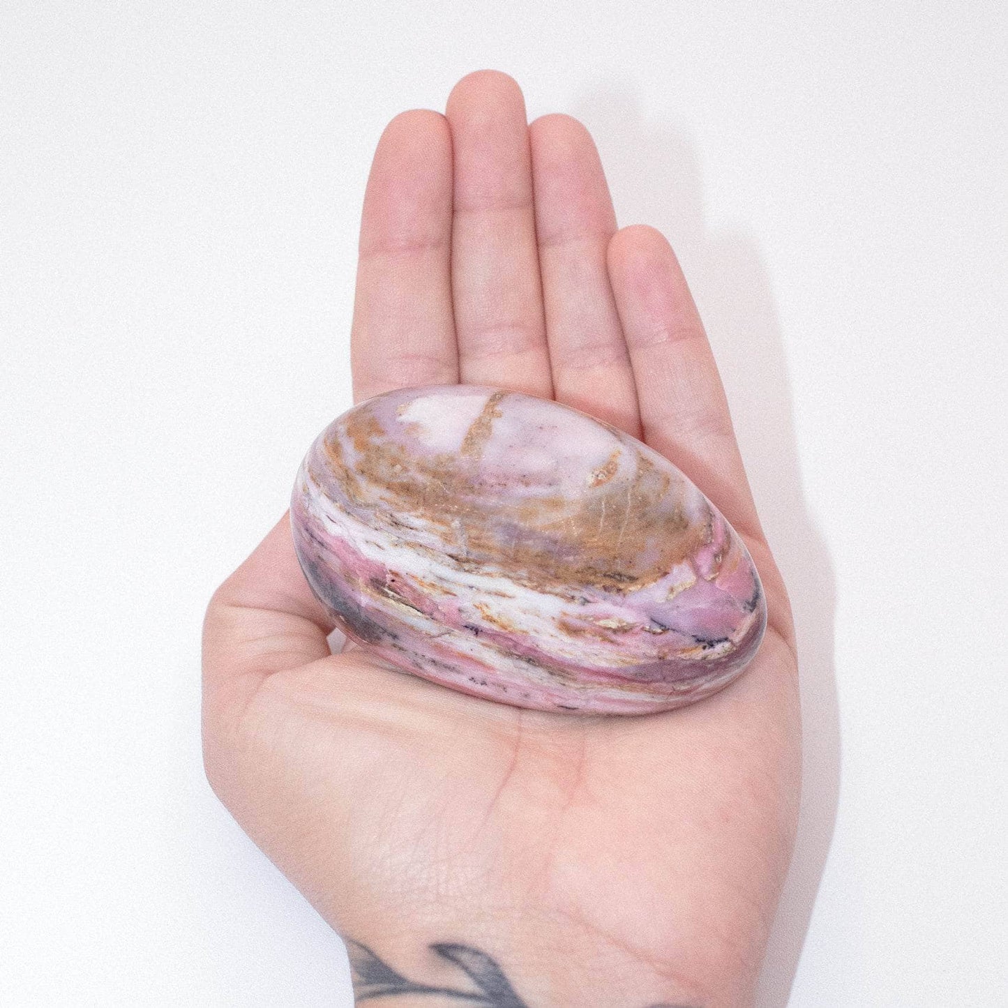 Rare Strawberry Opal Palm Stones - AAA Premium Quality
