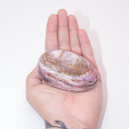 Rare Strawberry Opal Palm Stones - AAA Premium Quality