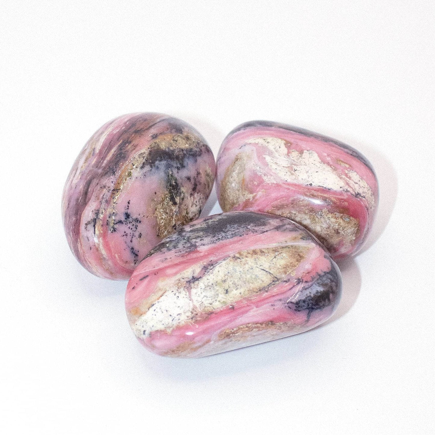 Rare Strawberry Opal Palm Stones - AAA Premium Quality