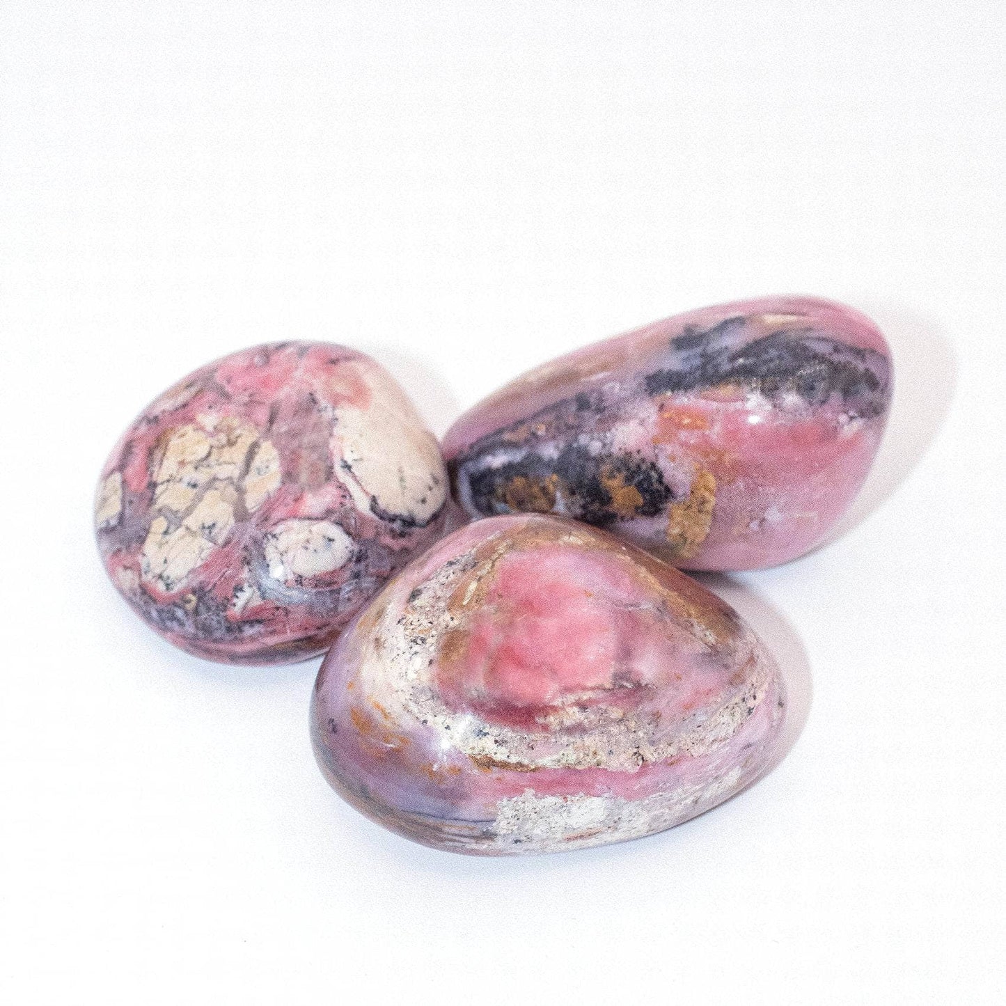 Rare Strawberry Opal Palm Stones - AAA Premium Quality
