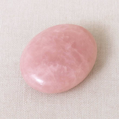 Rose Quartz Palm Stone - AAA Premium Quality