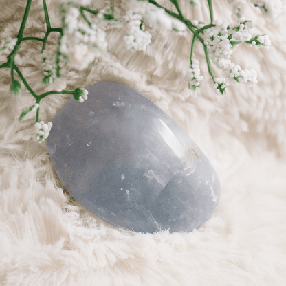 Celestine Palm Stones - AAA Premium Quality