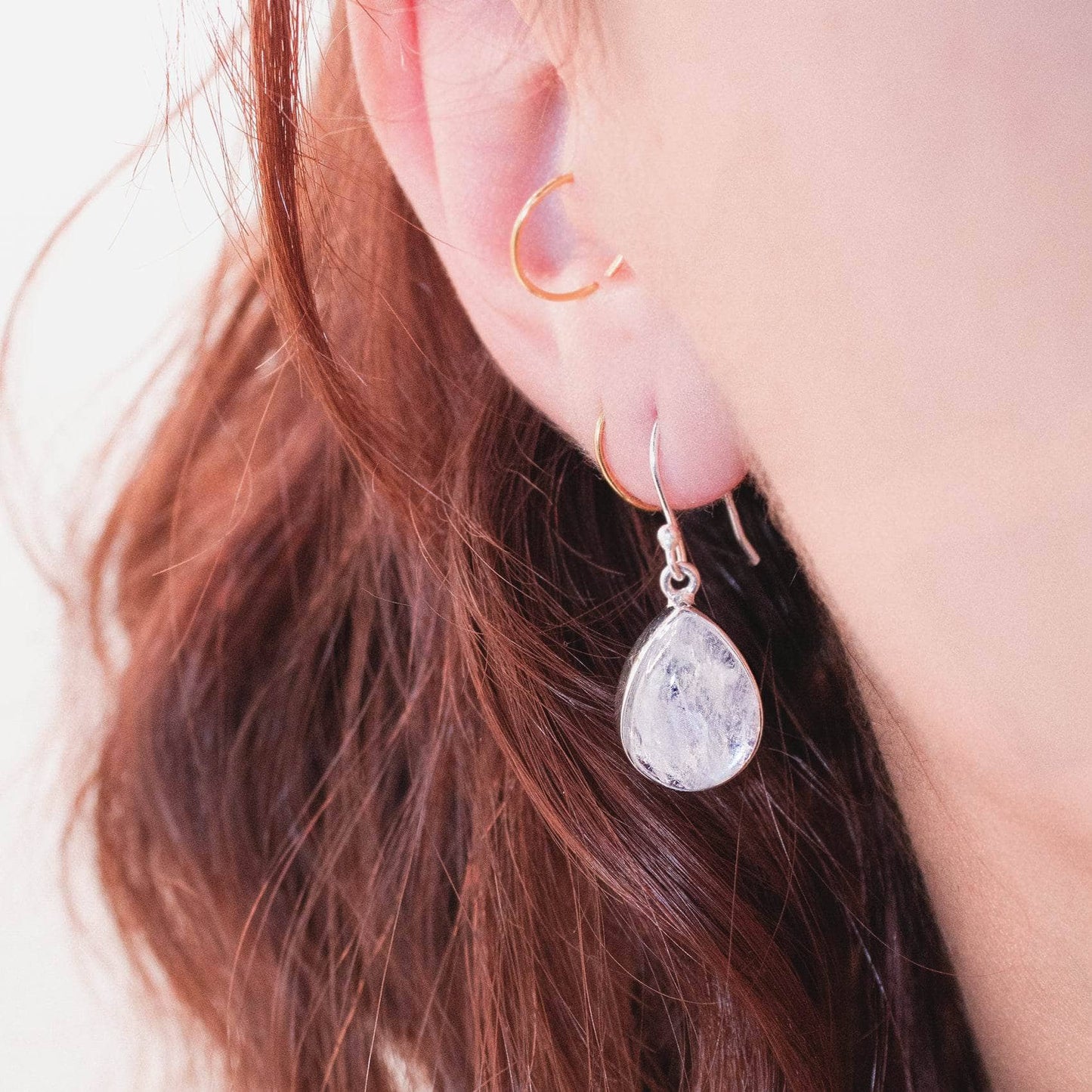 Moonstone Teardrop Earring