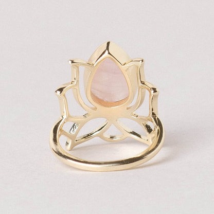 Lotus Gemstone Ring