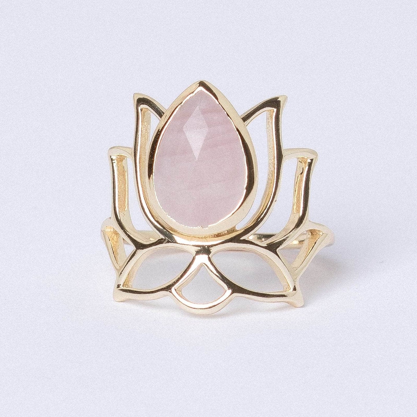 Lotus Gemstone Ring