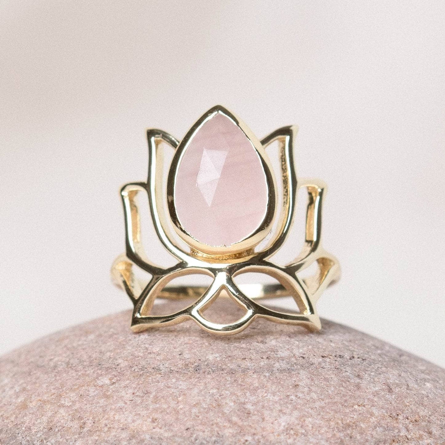 Lotus Gemstone Ring