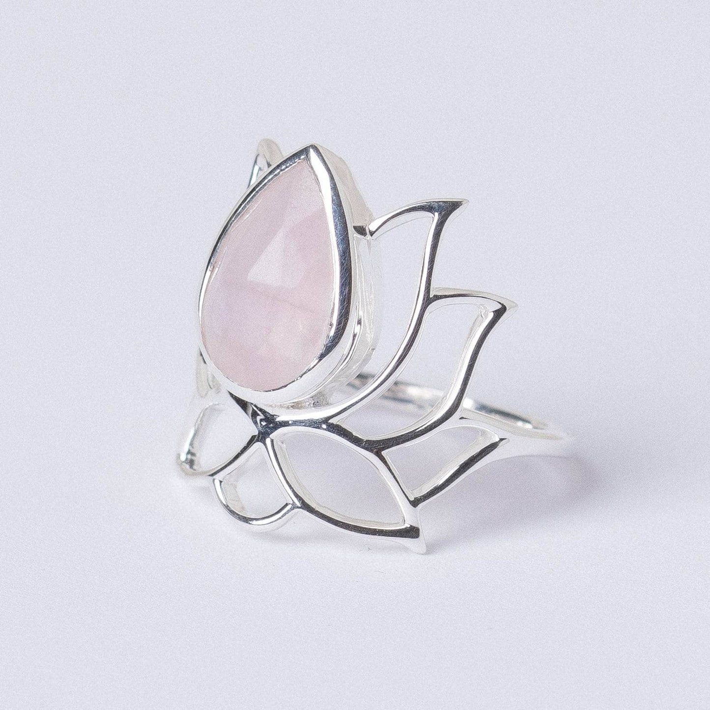 Lotus Gemstone Ring