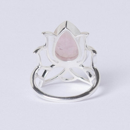 Lotus Gemstone Ring